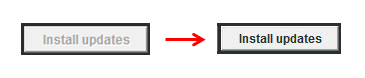 Install Updates Dim to Bold