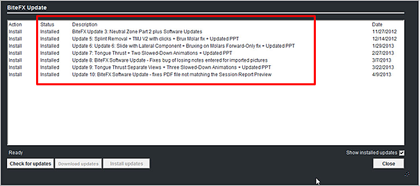Show All Installed Updates