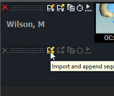 Click on Import sequence Button