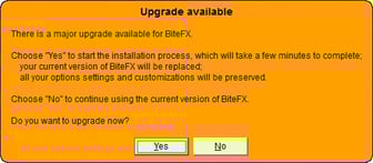 10 - Major Upgrade Available Splash Screen