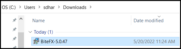 V5.0 MSI in Downloads Folder