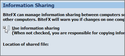 Enable Info Sharing